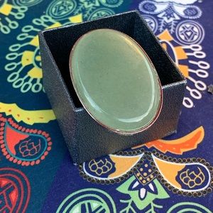 New! Alchemy63 Handmade Green Aventurine Ring (OS)